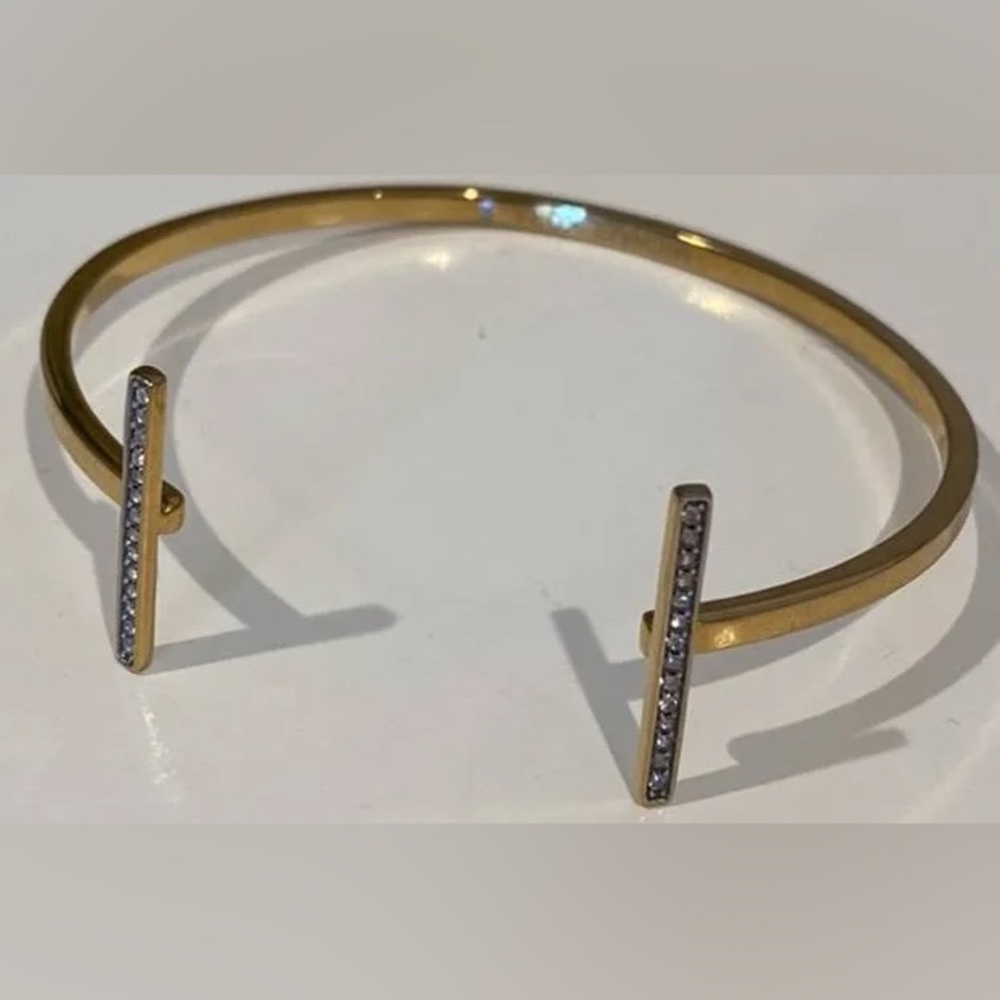 Michael Kors Gold & Black Bangle Bracelet